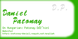 daniel patonay business card